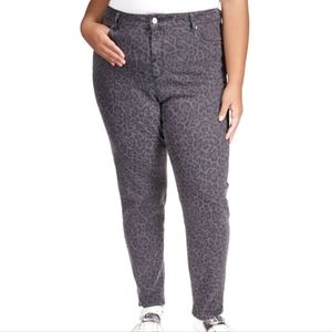 Michael Michael Kors Women's Leopard-Print Skinny Jeans -NWT